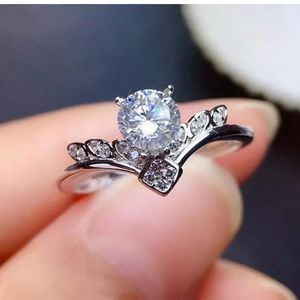 Gorgeous 925 Silver Rings White Sapphire Rings